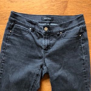 Black Denim Jeans White House Black Market waist 30-32 Short Length
